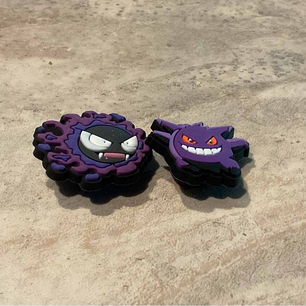Pokemon Shoe Charms Gastly & Genpar New Unused